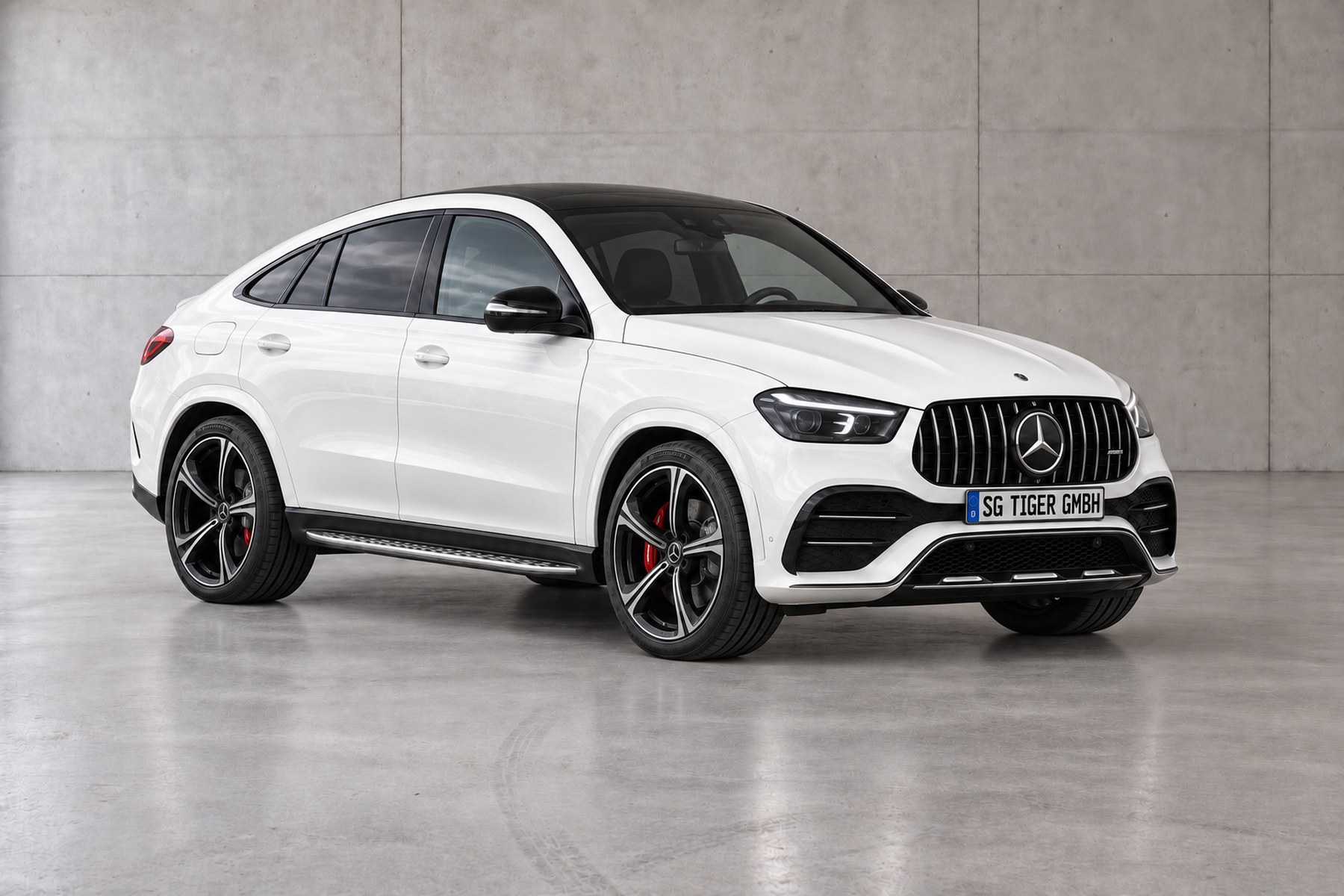 Mercedes-AMG GLE 63 Coupé in Weiß mit roten Bremssätteln